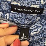 Counterparts  High Waist Blue Shorts with Scalloped Hem Photo 4