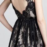 Alice + Olivia Jayna Lace Open Back Dress in Black Photo 1