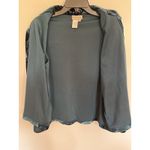 Coldwater Creek Vintage 90s  Jacket Womens Small Teal Floral Glitter Made In USA Photo 6