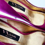 Nina NY Fuchsia Pink High Heel Peep Toe Pumps Size 6.5 Rhinestones Barbie Party Photo 5
