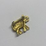 Tiny Signed GIOVANNI Vintage Elephant Rhinestone / Gold Tone Brooch Pin Photo 7