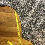 Chloe K Womens Large Sheer High low Gray Print Oversized Top Shirt Blouse Photo 2