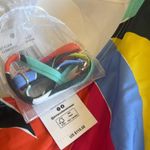 Anne cole NWT Bandeau One-Piece Swimsuit Abstract Print Multicolor SZ-10 Photo 4