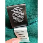 Torrid  Size 3X Crinkle Gauze Lace Bishop Sleeve Blouse V Neck Christmas Green Photo 6