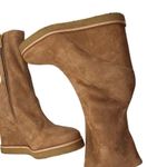 Veronica Beard Women 9.5 Arlo Suede Leather Wedge Boots Hazelwood Tan Brown NWOT Photo 12