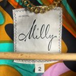 Milly Of New York Cropped Jacket / Blazer Ruffled Neck line / Silk Lining Sz 2 Black Photo 1