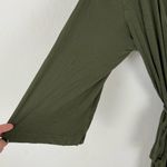 Caden Lane Solid Olive Green Bamboo Knit Maternity Postpartum Robe One Size Size undefined Photo 5