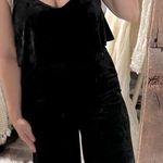 Very J Chic Black velvet Jumpsuit size medium Photo 0