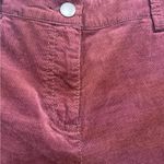 Eileen Fisher  Maroon Velveteen Pants Photo 3