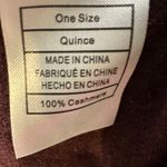 Quince 100 Cashmere Dolman Sleeve Oversized Sweater Burgundy One Size Photo 3