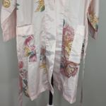 Weddingstar Womens Dressing Robe Floral Belted‎ S/M Pink Size M Photo 3