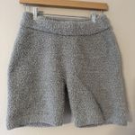 Aerie  Shorts Womens Small Gray Fleece Sweat Lounge Cozy Sherpa Teddy Casual Photo 1