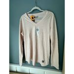 Carhartt  Women's Relaxed Fit V-Neck Pink Salt T-shirt L (12-14) Long Sleeve NWT Photo 4