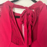 Free People  It’s Now or Never Wine Red Lace bodycon dress size L Photo 6