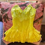 Wild Fable butter yellow coquette frilly babydoll sundress / mini dress Photo 5