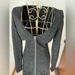 Wilfred Aritzia black and white zipper front long sleeve dress size Small Photo 4