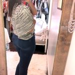 None Red size medium black knit open cardigan Photo 2