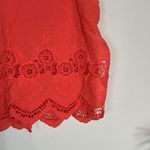 Tobi Orange Cotton Lace Detail Tank Photo 1