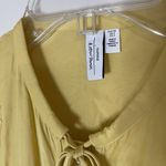 & Other Stories Capsule & OTHER STORIES Embroidered Cotton Blend yellow tie waist blouse US 4 Photo 3