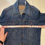 Levi's Levi’s Dark Wash Denim Jean Jacket Size Small Womens Trucker Button Staple Photo 2