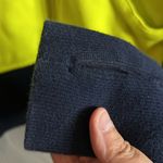 Lululemon full zip scuba hoodie 15” PTP in navy & yellow Photo 4