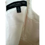 Carmen Marc Valvo Pearl Embellished Peach Ombre Cocktail Dress Sz 6 Photo 4