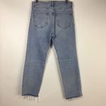 ZARA  Distressed Crop Jeans Raw Hem Photo 6
