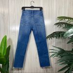 Free People The Vixen Cigarette High Waisted Raw Hem Jeans size 25 Photo 2