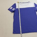 PINK - Victoria's Secret  Purple and White Short Sleeve Tee Photo 2