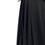 Vince Camuto Black Peekaboo Sleeve Draped Wrap Blouse Photo 2
