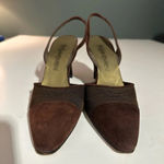 Yves Saint Laurent Brown Slingback Pumps Sz 9M Photo 1