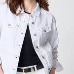 J.Crew  NWT Relaxed denim jacket in white size XXS Photo 0
