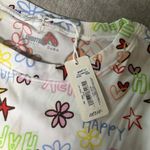 Aerie NWT  Stretch Crop Top Happy Floral Hearts Summer Lightweight Festival Beach Photo 6
