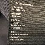 COS  Navy Blue 3/4 Sleeve Ruffle Frill Swing Top Blouse Scuba Fabric Size S NWOT Photo 13