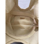 Woven Straw Half Moon Clutch Bag with Square Handle Photo 3