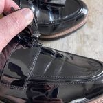 Franco Sarto Women’s Carolynn Black Patent Lug Sole Loafers Tassels Size 10 Photo 8