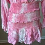 We Were All Pretty Girls Pink Tie Dye Mini Dress Size M Photo 2