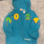 Disney  Teal Hoodie with Colorful‎ 2024 Design Photo 0