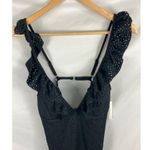 Betsey Johnson New One Piece Ruffle Eyelet Swimsuit Size Large Photo 2
