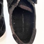Rebecca Minkoff  Women's SIze 9 Black Crinkled Velvet Becky Velcro Strap Sneakers Photo 4