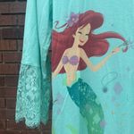 Disney Parks Little Mermaid Princess Ariel Lace Trim Knit Tunic Top Size Medium Photo 4