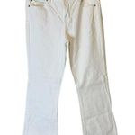Madison White Jeans Stretch Modern Bootcut Denim womens sz 10/32 flare long Photo 0
