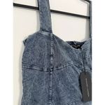 Michael Lauren $118 New  Denim Look Corset Tank - Small Photo 4