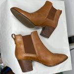 Madewell ‎ Regan boot pull on Boots Size 7 Saddle BROWN Booties Short Heeled Photo 8