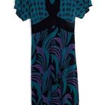 Bisou Bisou  Maternity Black/Teal Dress Photo 0