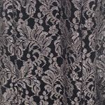 R & M Collec. Womens Size 16 Black Taupe Glitter Lace Keyhole Mermaid Gown Dress Photo 3