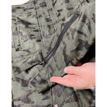 Lysse  NY Green Camo Moto Jacket Faux Suede Medium EUC‎ Photo 8