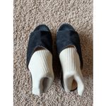 RossOro Classic Black Suede Leather Cork Wedge Mule Sandal Shoes Italy EU 35 Size 5 Photo 2