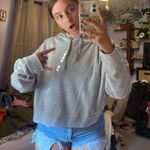 H&M  grey cropped hoodie Photo 2