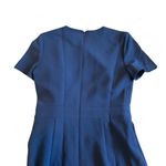 Black Halo  Harbor Sheath Dress Pacific Blue Luxury Bow Fitted Size 0 Womens NWT Photo 6